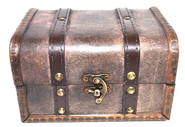 Antique Wood Box 4 1/2" X 6 1/4" X 3 3/4"