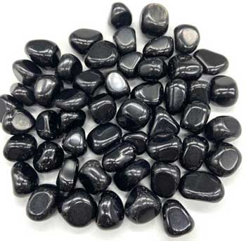 Black Obsidian Tumbled Stones 1 Lb