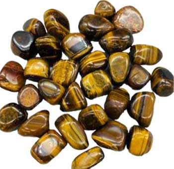 Yellow Tiger Eye Tumbled Stones 1 Lb