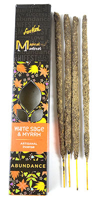 White Sage & Myrrh (Abundance) Manifest Incense Stick 4pk