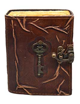 Key Aged Looking Paper Leather With Latch