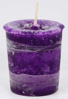 Purple Healing Herbal Votive Candle (Scented)