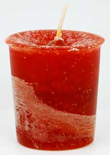 House Warming Herbal Votive - Red Brown (Scented)