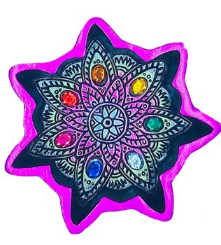 Chakra Incense Ash Catcher 4 1/2"