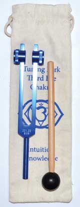 Third Eye Chakra Tuning Fork - Dark Blue 8.5"