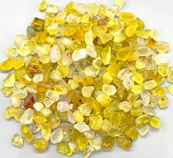 1 Lb Yellow Agate Tumbled Chips 5-12mm