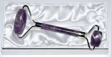 Chevron Amethyst Crystal Roller