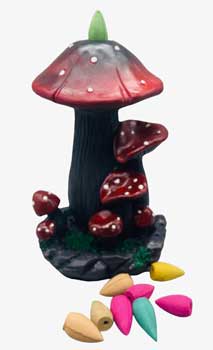 Mushroom Backflow Burner 7"