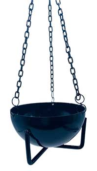 Black Iron Hanging Incense Burner 3.5"
