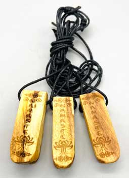 Palo Santo Namaste Pendant Necklace (Set of 3)