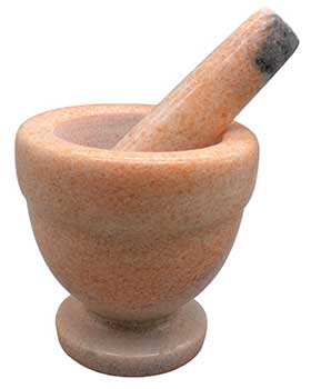 Sunset Jade Mortar And Pestle Set 4"
