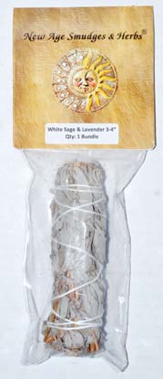 3" White Sage & Lavender Smudge Stick - Calming Energy