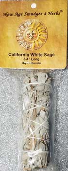 California White Sage Smudge Stick – 3” Bundle