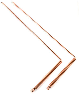Copper Drowsing Rod (Set Of 2) 9 1/4" X 4 1/2"