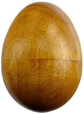 Wooden Egg Shaker - Natural Rhythm Instrument
