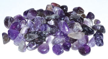 1 lb Amethyst Tumbled Chips 7 mm - 9 mm