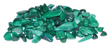 1 lb Malachite Tumbled Chips 5 mm - 8 mm