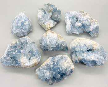 11 lb Flat Of Celestite 1.5-5"