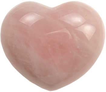 Rose Quartz Heart 1 3/4"