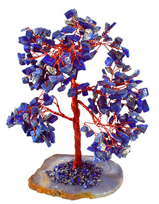 8" Lapis Gemstone Tree