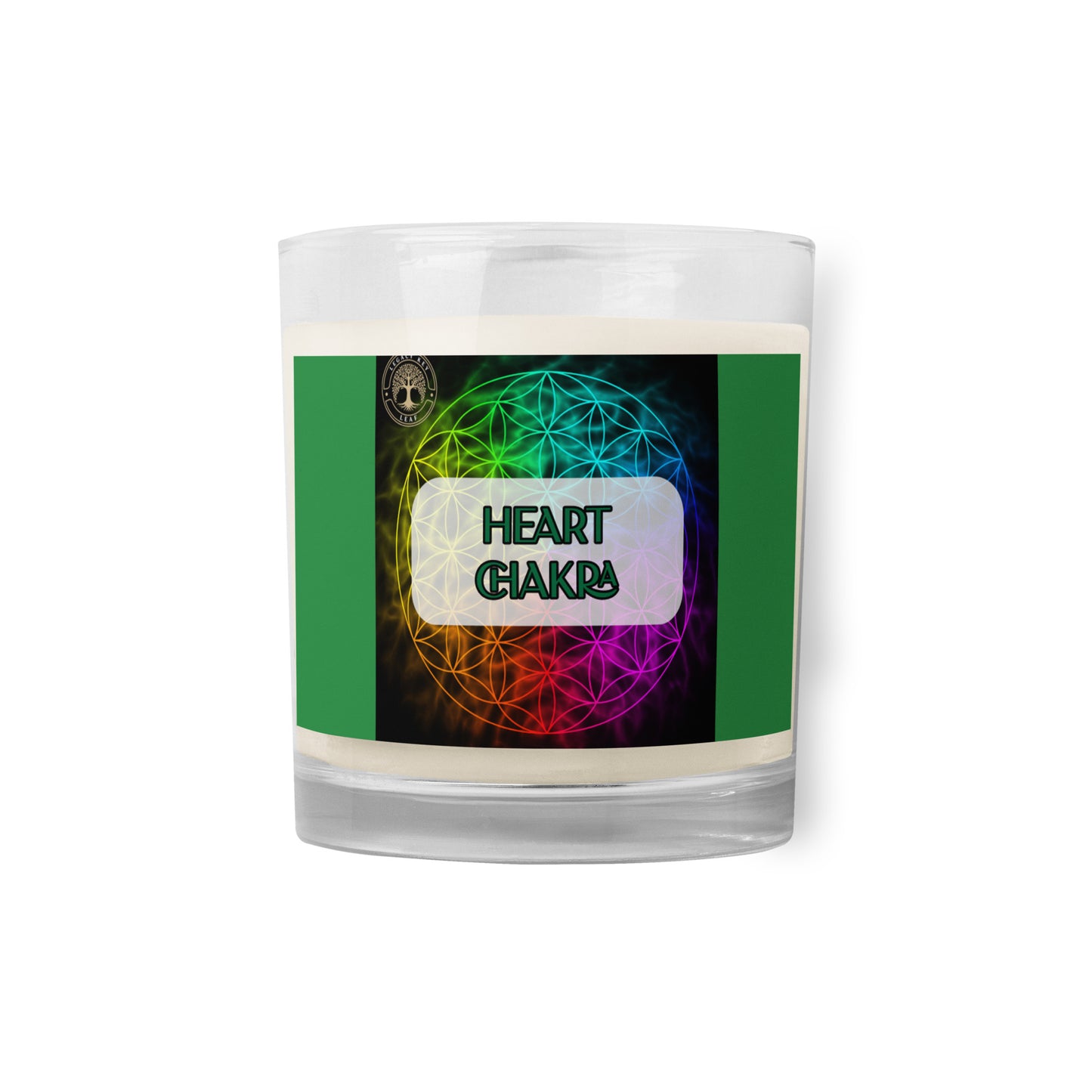 Heart Chakra Glass Jar Soy Wax Candle