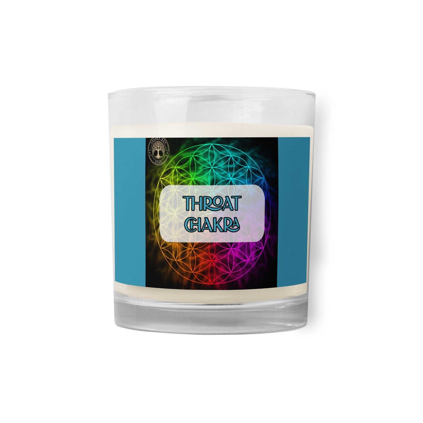 Throat Chakra Glass Jar Soy Wax Candle