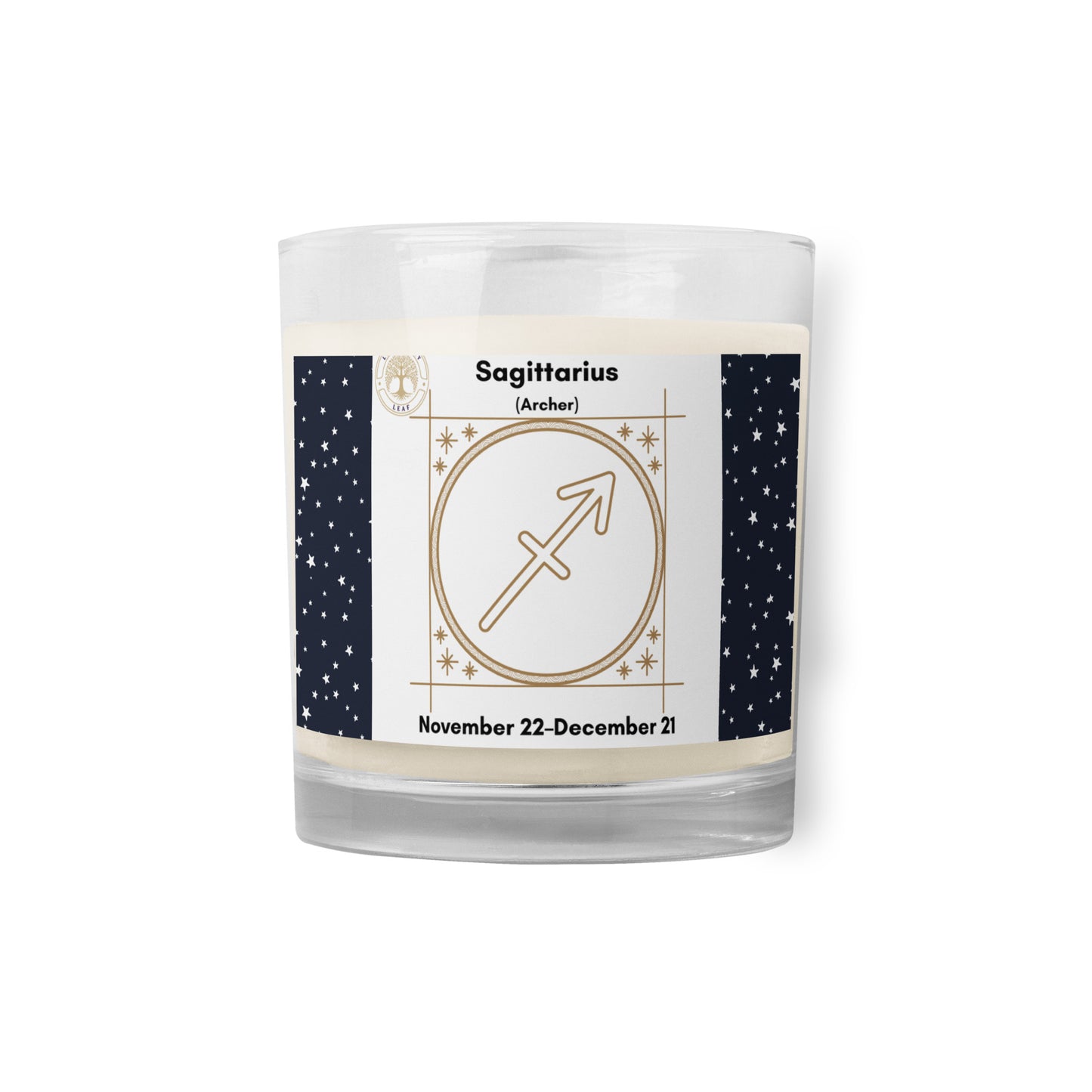 Sagittarius Glass Jar Soy Wax Candle