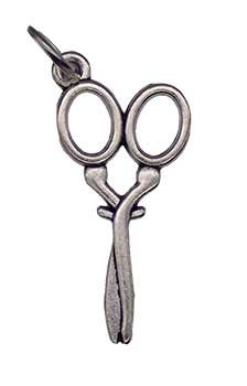 Scissor Amulet 1"