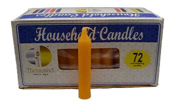 Orange 4" Household Candles (Set Of 72)