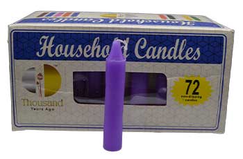 Purple 4" Household Candles (Set Of 72)