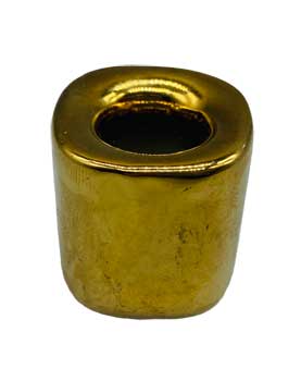 Gold Ceramic 1/2" Chime Candle Holder