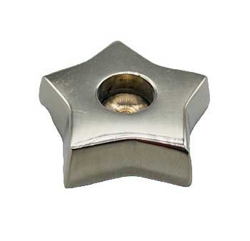 Silver Star 1/2" Chime Holder 1 1/2"