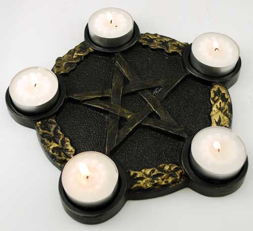 Pentagram Candle Holder Plate