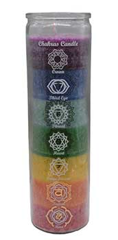 7 Day Jar Candle - 7 Chakra Candle - Balancing