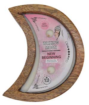 Waxing Moon New Beginning Candle 12 Hr