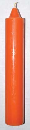 Pillar Candle - Orange - 9"