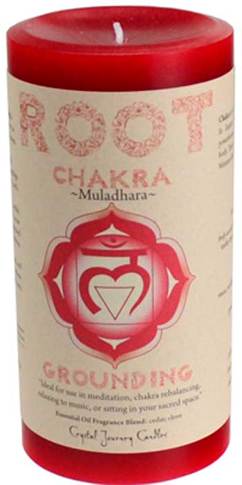 Root Chakra Pillar Candle