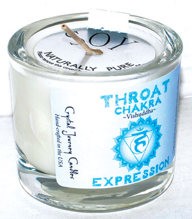 Throat Chakra Soy Votive Candle (Scented)