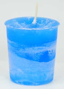 Light Blue Ascended Masters Herbal Votive (Scented)