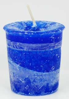 Good Health Herbal Votive - Blue (Scented)