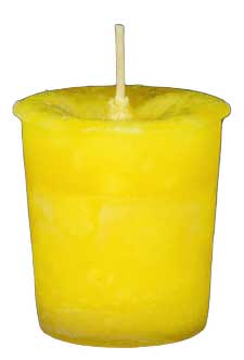 Laughter Herbal Votive - Yellow (Scented)