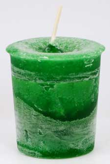 Green Abundance Herbal Votive Candle (Scented)