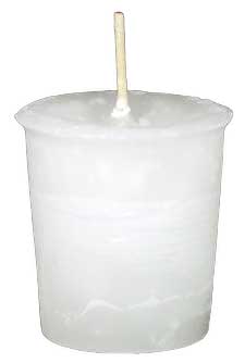 White Spirit Herbal Votive Candle (Scented)