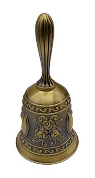 Bronze Alloy Hand Bell 4 1/2"