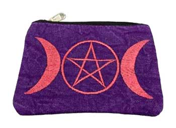 Triple Moon Coin Purse 4" X 6" (Set Of 2)