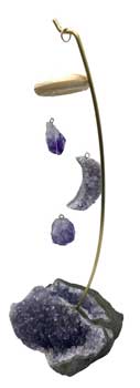 Amethyst Tabletop Chime 9"