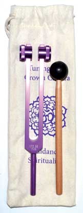 Crown Chakra Tuning Fork (Purple) 8 1/2"