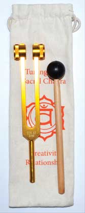 Sacral Chakra Tuning Fork (Orange) 8 1/2"