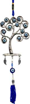 Tree Nazar Evil Eye Protection Wall Hanging 10"