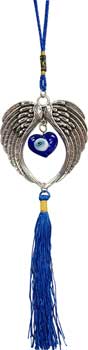 Angel Wings Nazar Evil Eye Wall Decor 10"